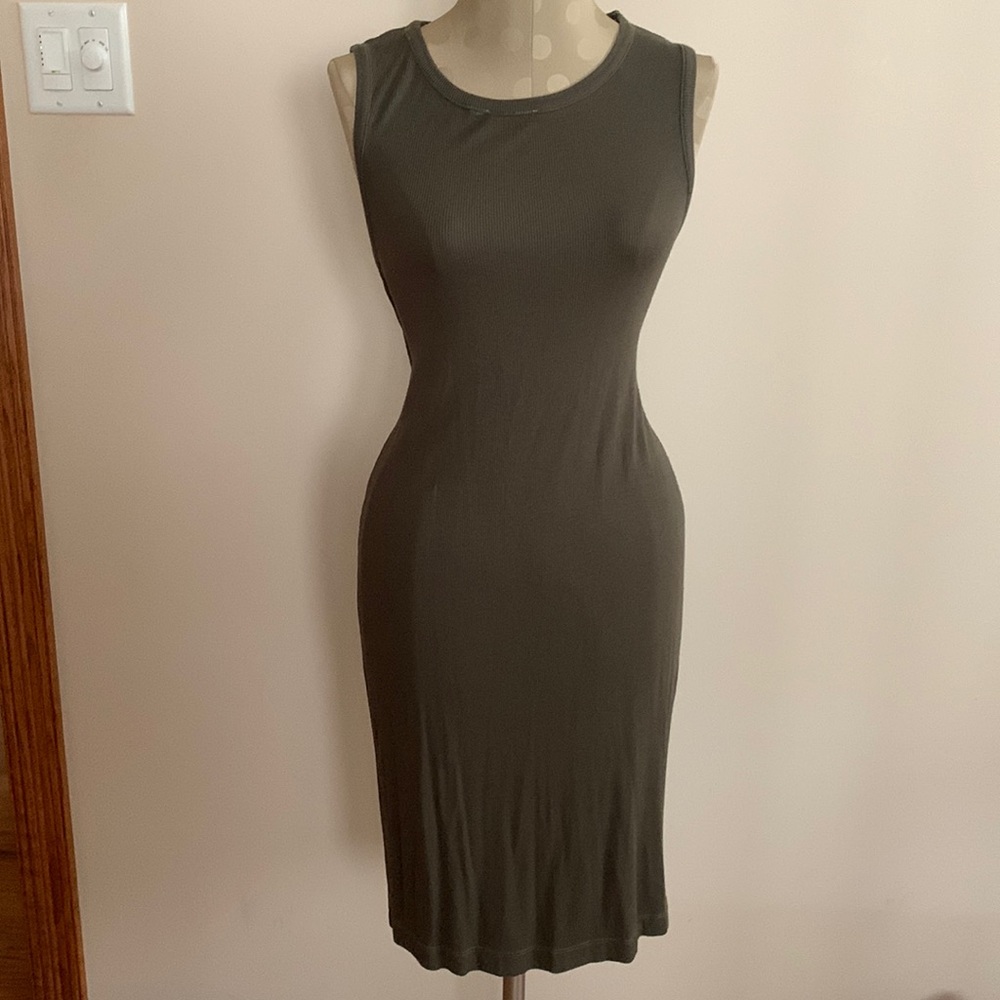 Splendid tank dress green xs
